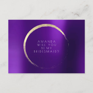 Convites Você Será Minha Cabra Roxo De Pó Dourado Mínim