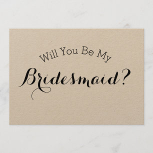 Convites Você Será Minha Carteira Russa De Bridesmaid, Pape