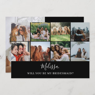 Convites Você Será Minha Colagem De Fotos Moderna Da Brides