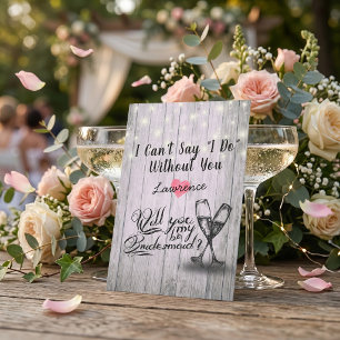 Convites Você Será Minha Colega De Bridesmaid Vidros De Cha