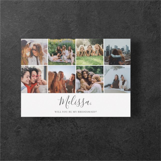 Convites Você Será Minha Coluna De Fotos Moderna Da Bridesm (Criador carregado)