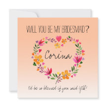 Você Será Minha Coração das Flores das Bridesmaid