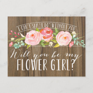 Convites Você Será Minha Dama de Flores   Dama de Honra