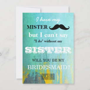 Convites Você será minha dama de honra?