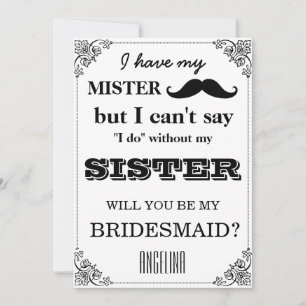 Convites Você será minha dama de honra?