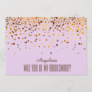 Convites Você será minha dama de honra?