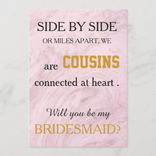 Convites Você será minha dama de honra?