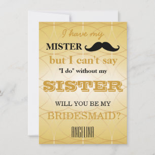 Convites Você será minha dama de honra?