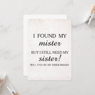 Convites Você será minha dama de honra?