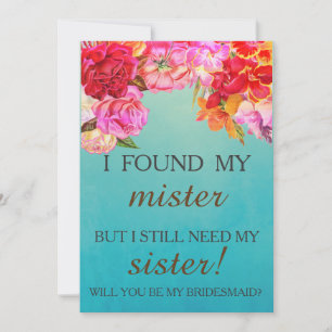 Convites Você será minha dama de honra?