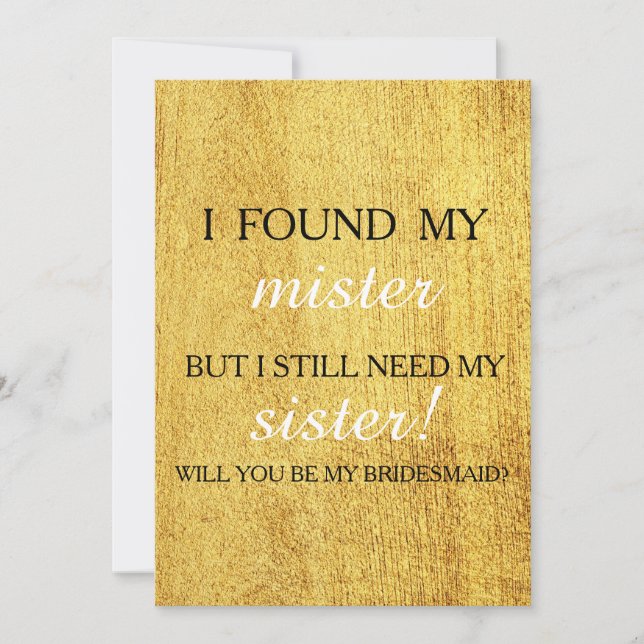 Convites Você será minha dama de honra? (Frente)