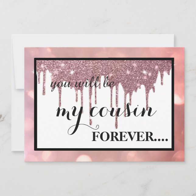 Convites Você será minha dama de honra? (Frente)