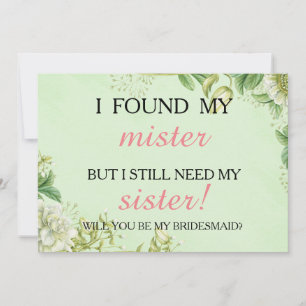 Convites Você será minha dama de honra?