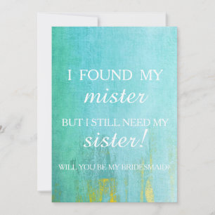 Convites Você será minha dama de honra?