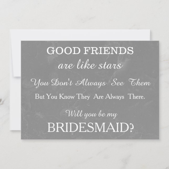 Convites Você será minha dama de honra? (Frente)