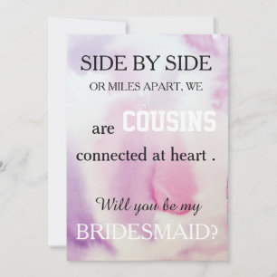 Convites Você será minha dama de honra?