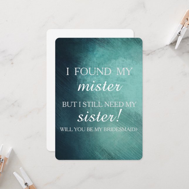 Convites Você será minha dama de honra? (Frente/Verso In Situ)