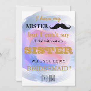 Convites Você será minha dama de honra?