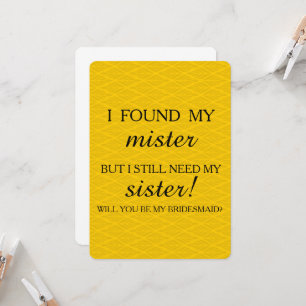 Convites Você será minha dama de honra?