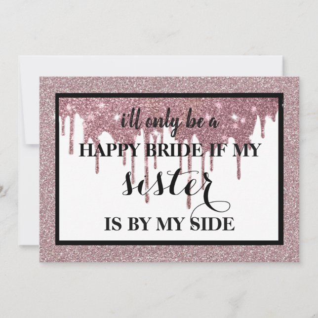 Convites Você será minha dama de honra? (Frente)