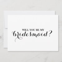 Você será minha dama de honra?