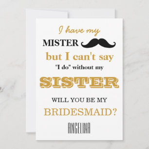 Convites Você será minha dama de honra?