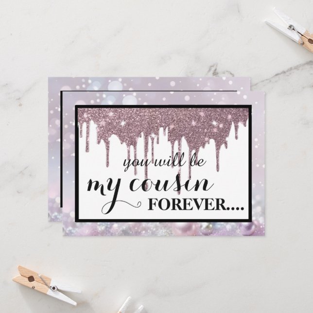 Convites Você será minha dama de honra? (Frente/Verso In Situ)