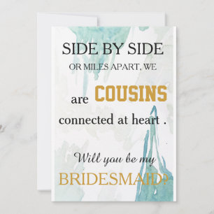 Convites Você será minha dama de honra?