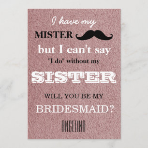 Convites Você será minha dama de honra?