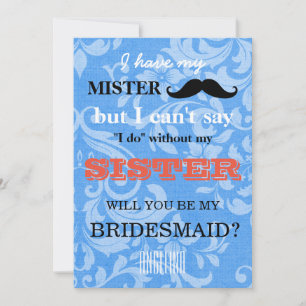 Convites Você será minha dama de honra?