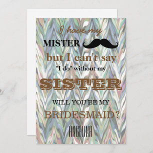 Convites Você será minha dama de honra?