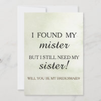 Você será minha dama de honra?