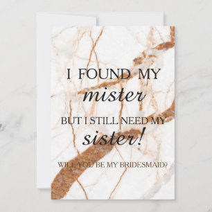 Convites Você será minha dama de honra?