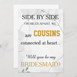 Convites Você será minha dama de honra?