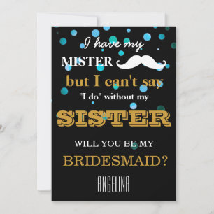 Convites Você será minha dama de honra?