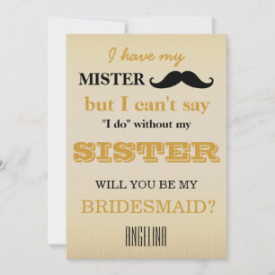 Convites Você será minha dama de honra?