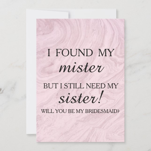 Convites Você será minha dama de honra? (Frente)