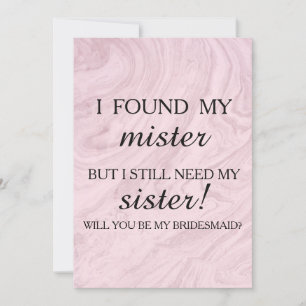 Convites Você será minha dama de honra?