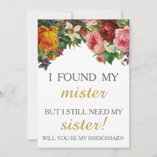 Convites Você será minha dama de honra?