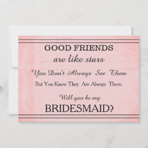 Convites Você será minha dama de honra?