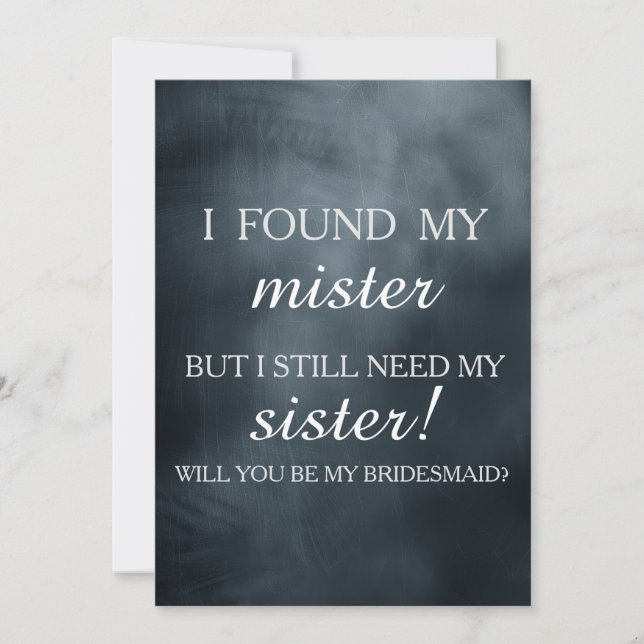 Convites Você será minha dama de honra? (Frente)