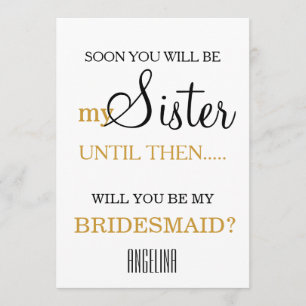 Convites Você será minha dama de honra?