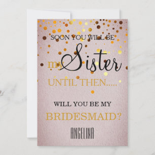 Convites Você será minha dama de honra?