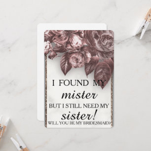 Convites Você será minha dama de honra?