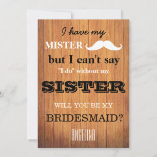 Convites Você será minha dama de honra?