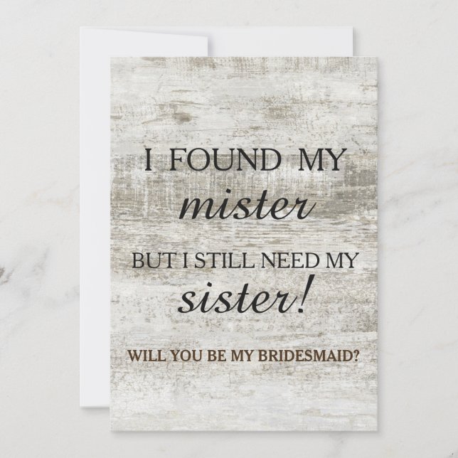 Convites Você será minha dama de honra? (Frente)