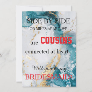 Convites Você será minha dama de honra?