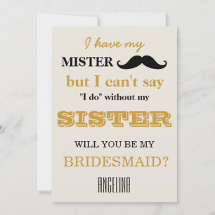 Convites Você será minha dama de honra?