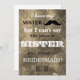 Convites Você será minha dama de honra?