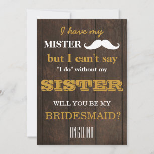 Convites Você será minha dama de honra?